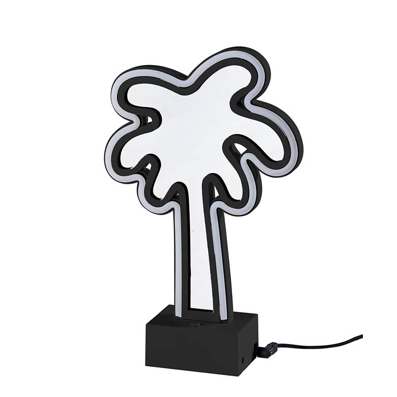 Image 5 Infinity 10 1/2" High Neon Palm Tree LED Accent Table Lamp more views