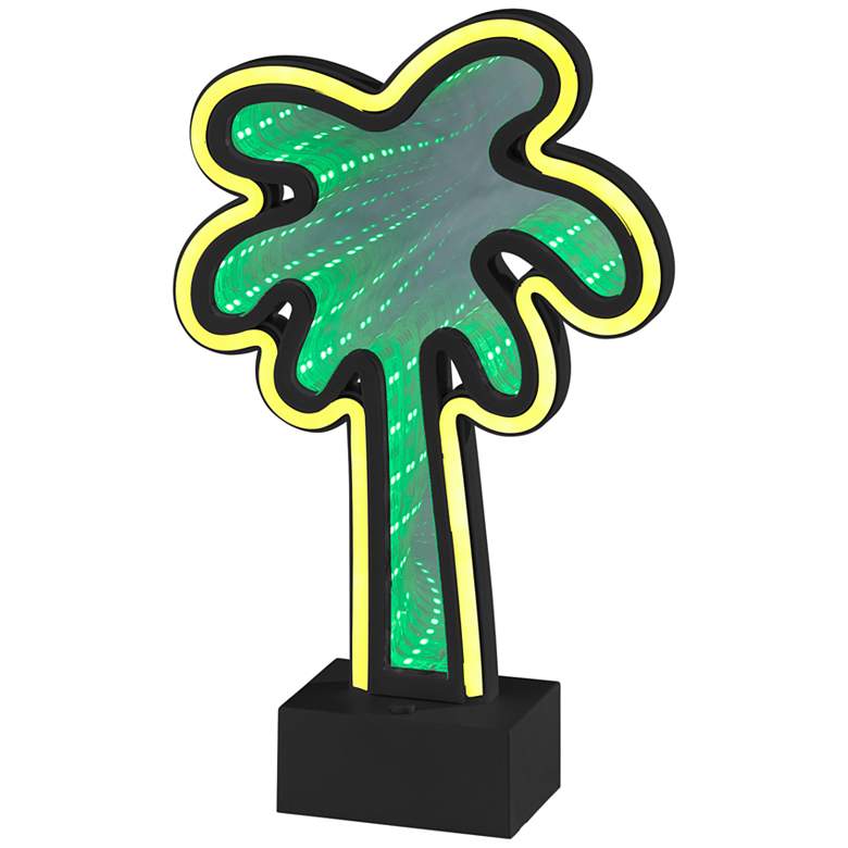 Image 6 Infinity 10 1/2" High Neon Palm Tree LED Accent Table Lamp more views