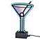 Infinity 10" High Neon Martini Glass LED Accent Table Lamp