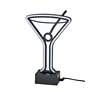 Infinity 10" High Neon Martini Glass LED Accent Table Lamp in scene