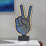 2_Infinity 10" High Neon Peace Sign LED Accent Table Lamp
