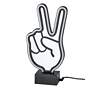 Infinity 10" High Neon Peace Sign LED Accent Table Lamp in scene