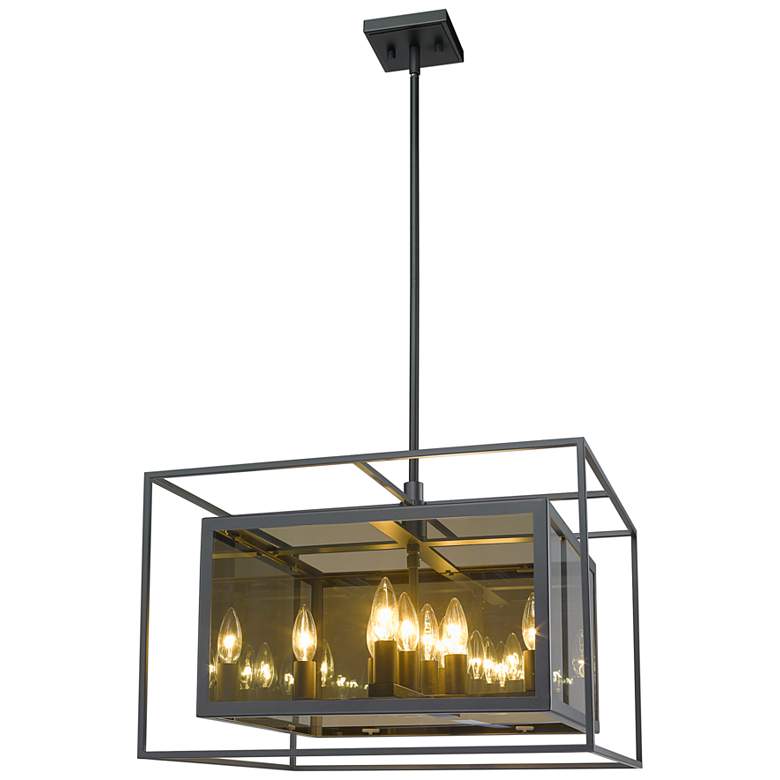 Image 5 Infinity 20 inch Wide Misty Charcoal 8-Light Pendant more views