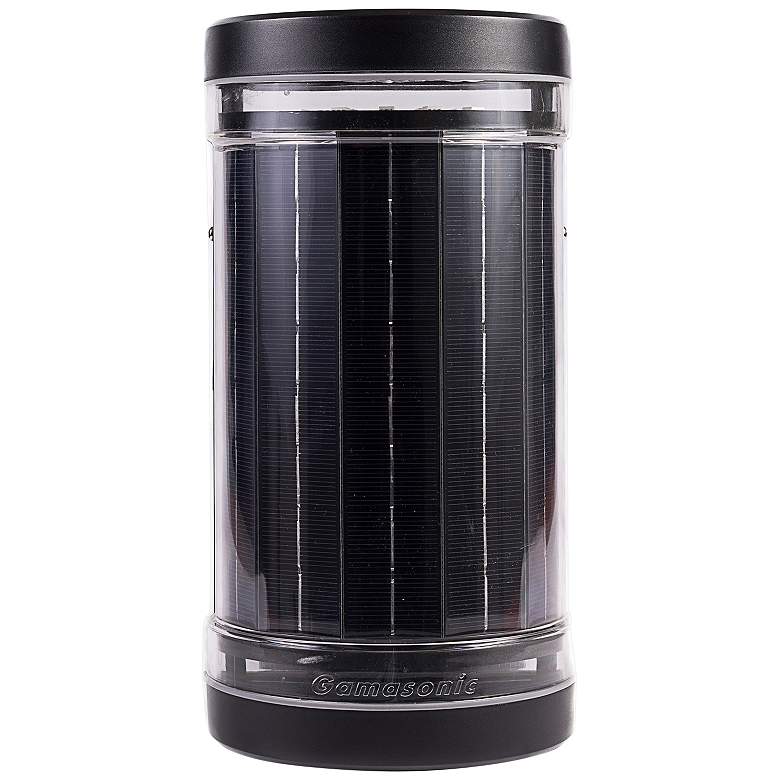 Image 1 Infinity 9 1/2 inchH Black Solar LED Up/Down Outdoor Wall Light