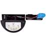 Thumbnail4 of Infinity 9 1/2"H Black Solar LED Up/Down Outdoor Wall Light more views