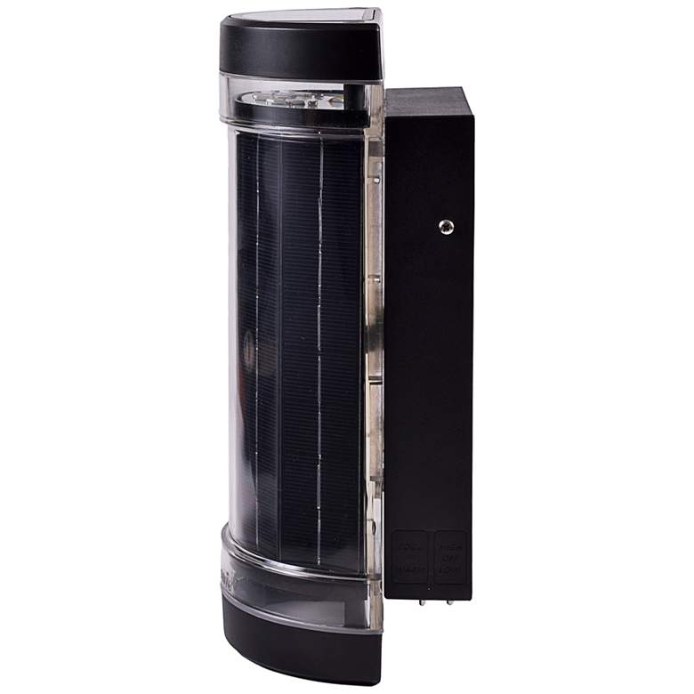 Image 6 Infinity 9 1/2"H Black Solar LED Up/Down Outdoor Wall Light more views