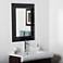 Infinity Black 23 1/2" x 31 1/2" Rectangular Wall Mirror