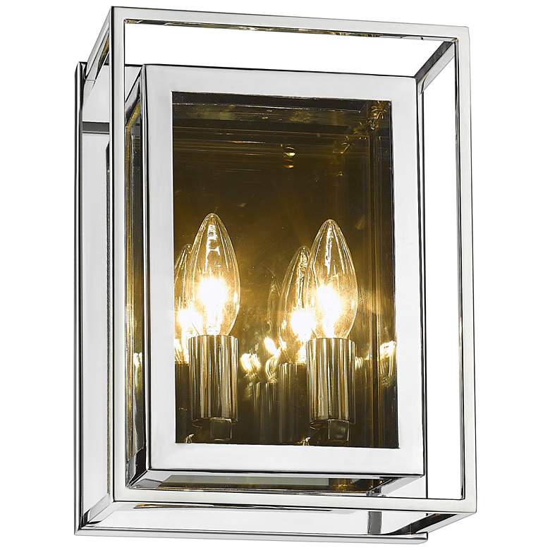 Image 1 Infinity by Z-Lite Chrome 2 Light Wall Sconce