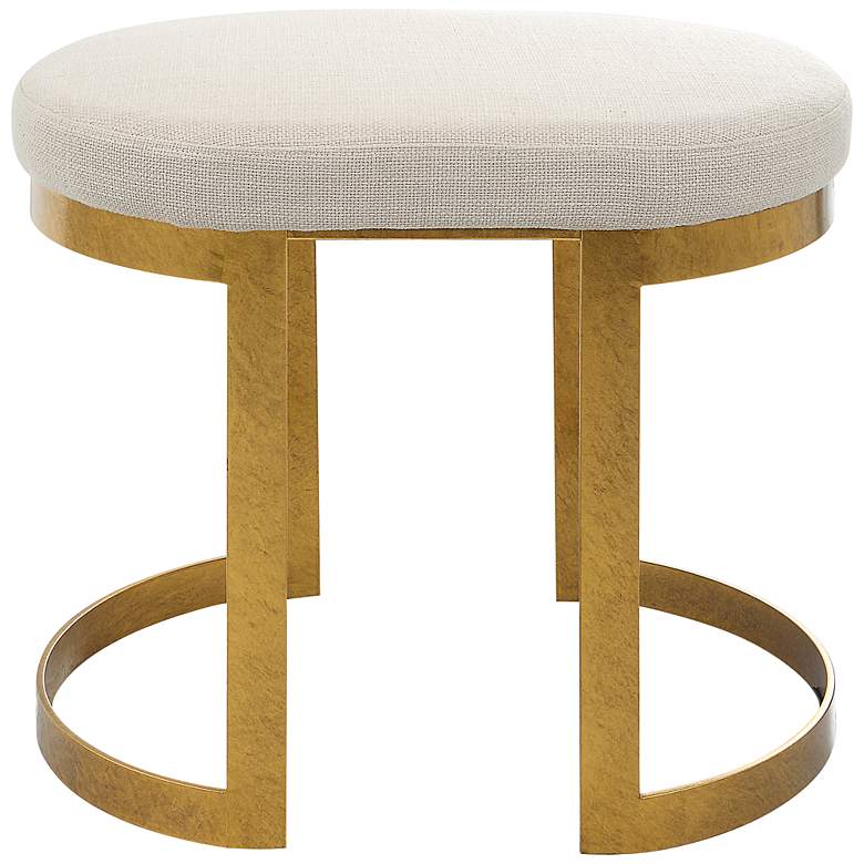 Image 2 Infinity Gold and White Accent Stool
