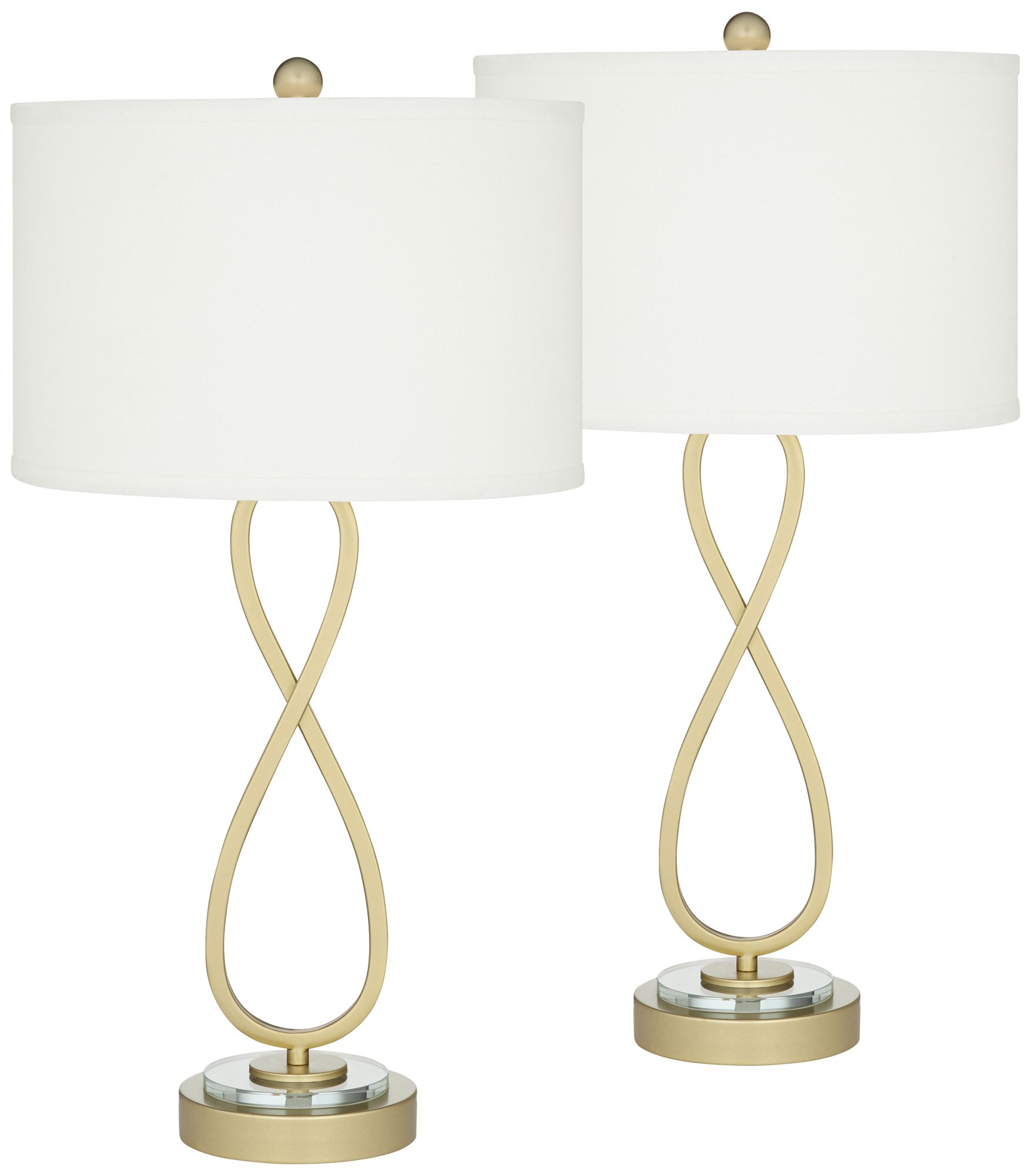 gold lamp set