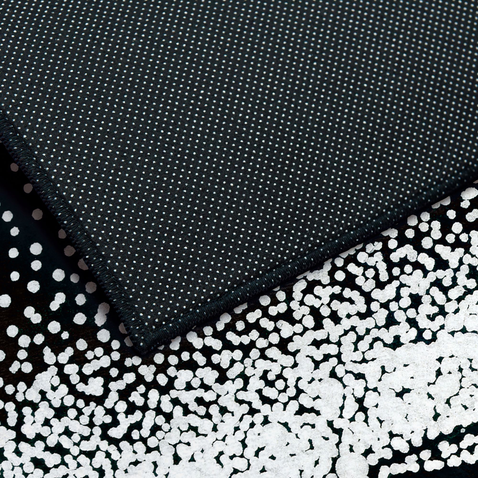 Image 4 Infinity Sands II Washable Black Art Area Rug size 5'x8' more views