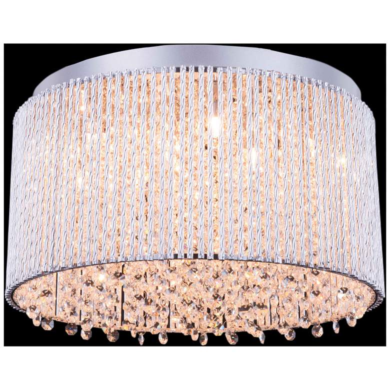 Image 1 Influx 10 Lt Chrome Flush Mount Clear