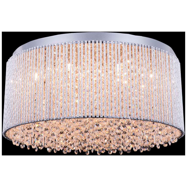 Image 1 Influx 12 Lt Chrome Flush Mount Clear