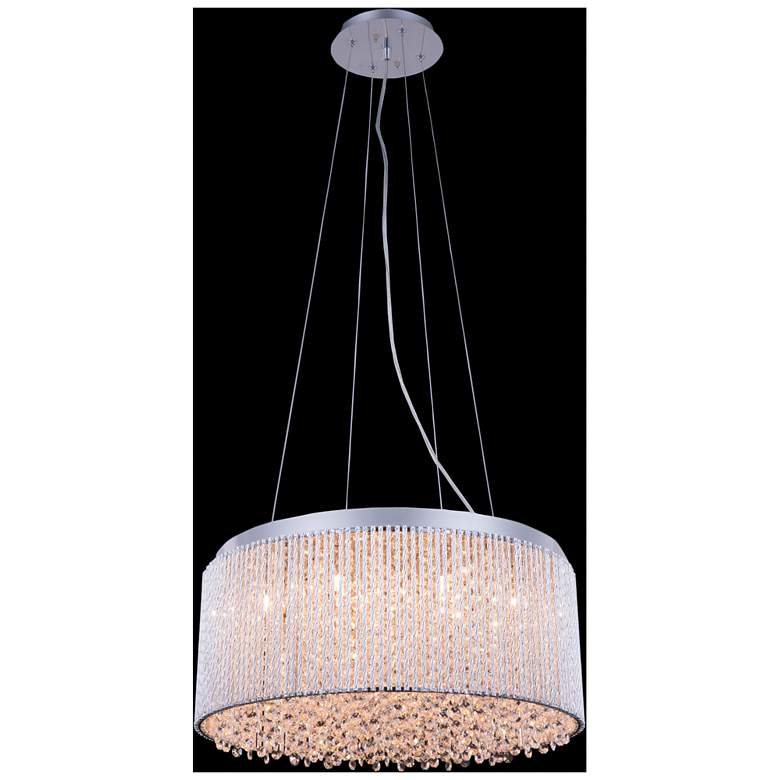 Image 1 Influx 12 Lt Chrome Pendant Clear