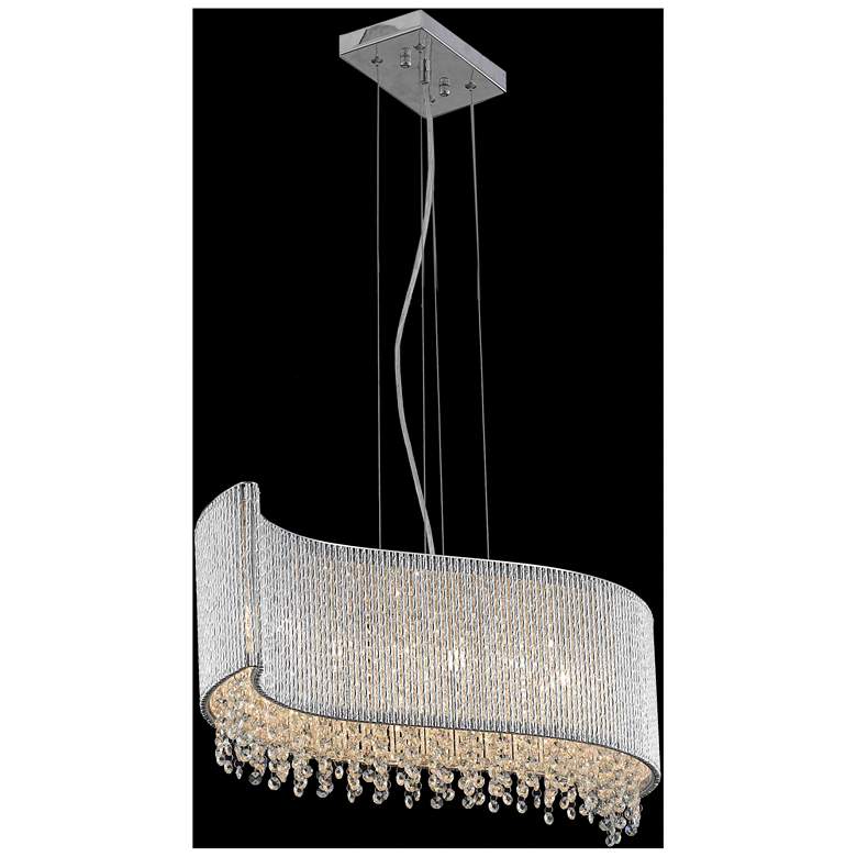 Image 1 Influx 5 Lt Chrome Pendant Clear