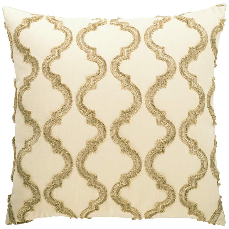 Image 1 Infringement Taupe 24 inch Square Decorative Throw Pillow