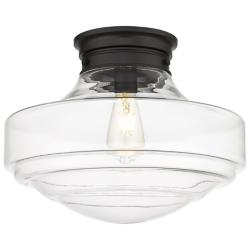 Ingalls 16" Wide Matte Black Ceiling Light