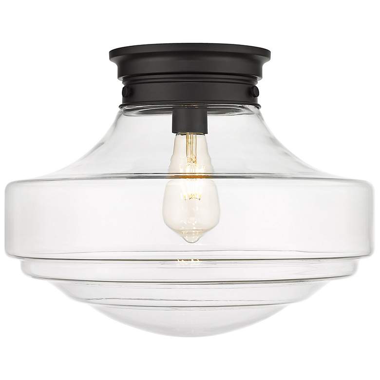 Image 3 Ingalls 16" Wide Matte Black Ceiling Light more views