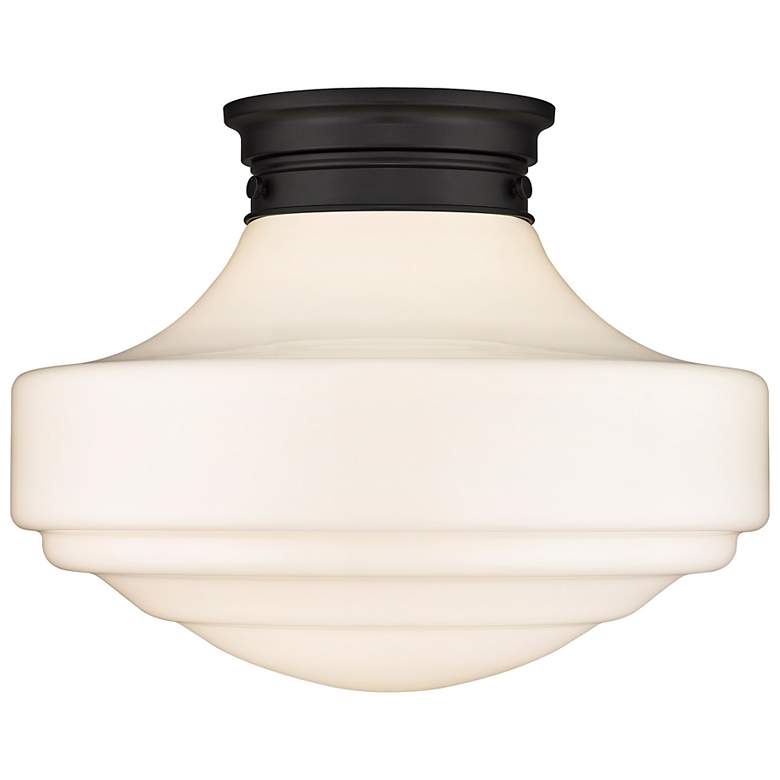 Image 4 Ingalls 16" Wide Matte Black Ceiling Light more views
