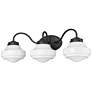 3_Ingalls 27 1/2" Wide Matte Black 3-Light Vanity Bath Light