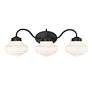4_Ingalls 27 1/2" Wide Matte Black 3-Light Vanity Bath Light more views