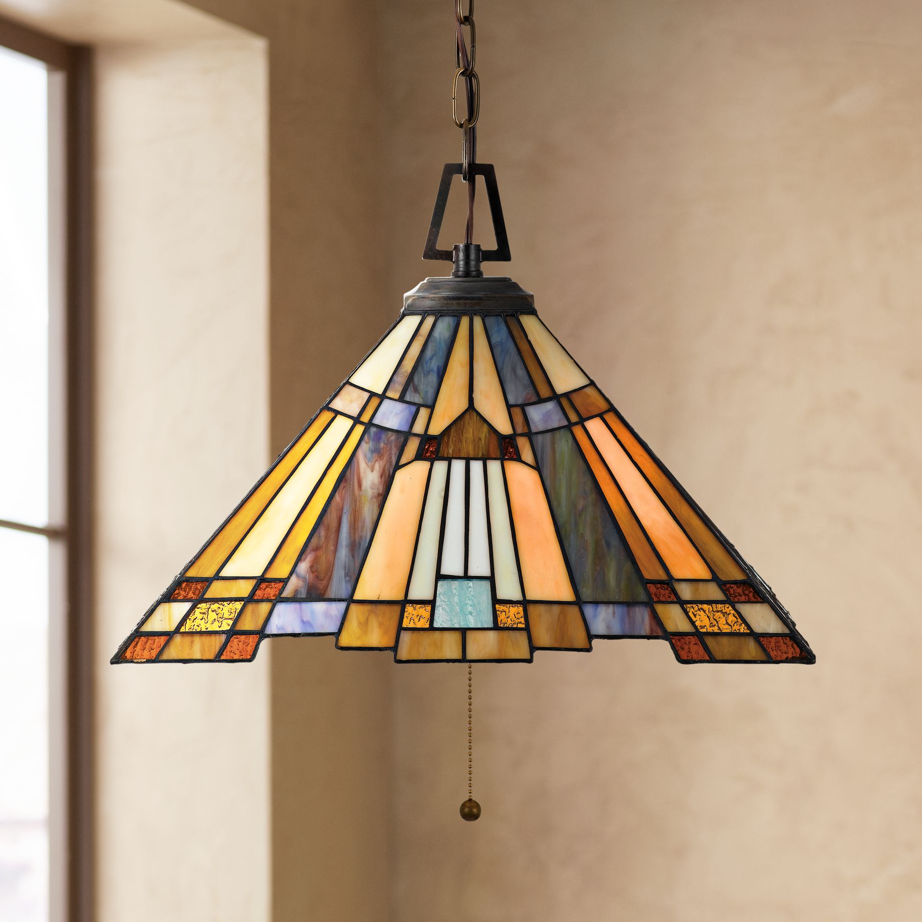 pendant lamp with pull chain