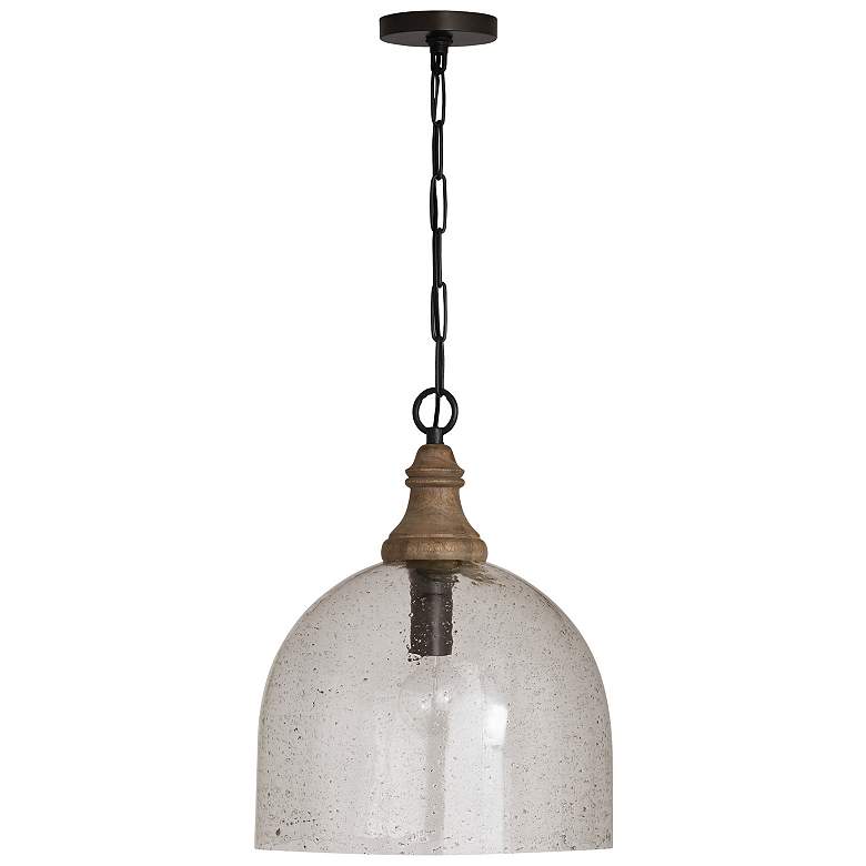 Image 2 Inglewood 15" Wide Dark Pewter Gray Wash Pendant Light