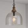 1_Inglewood 15" Wide Dark Pewter Gray Wash Pendant Light