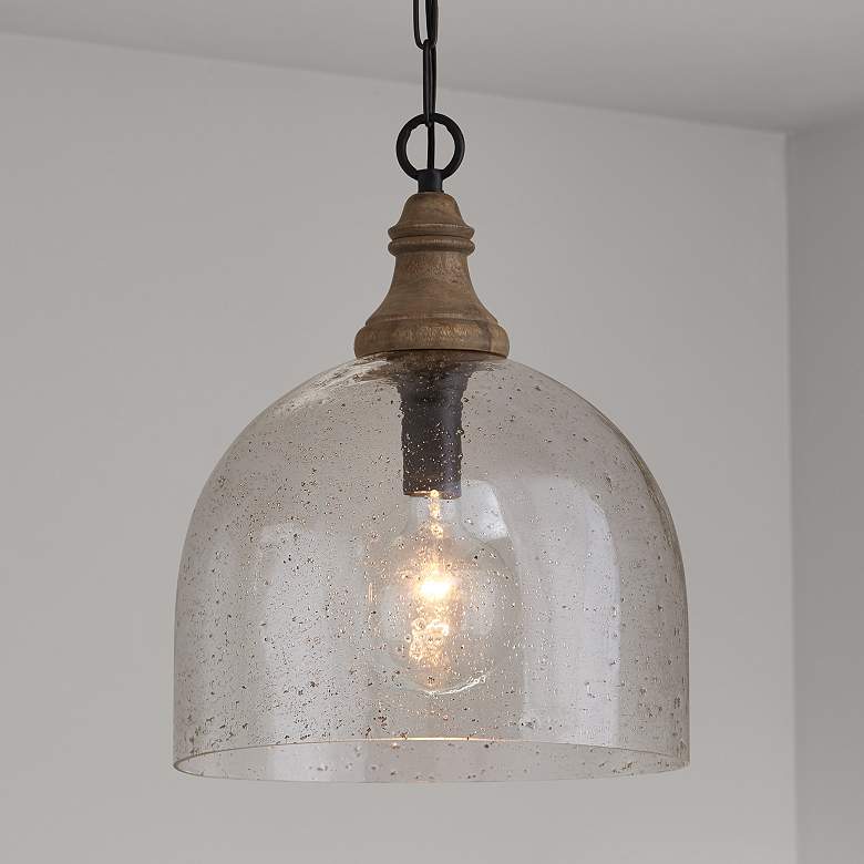 Image 5 Inglewood 15" Wide Dark Pewter Gray Wash Pendant Light more views