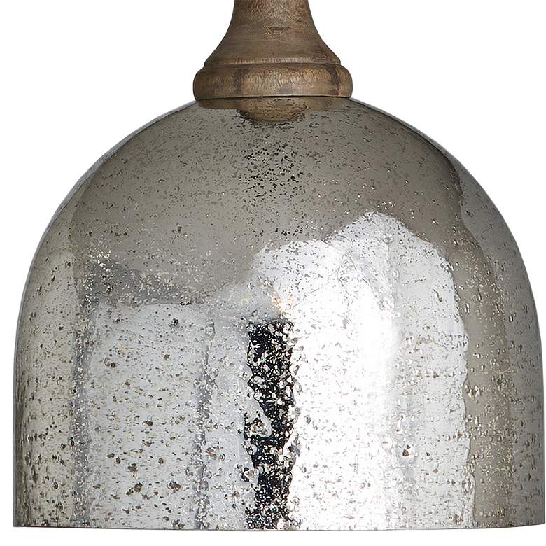 Image 3 Inglewood 15" Wide Stone Seeded Mercury Glass Pendant Light more views