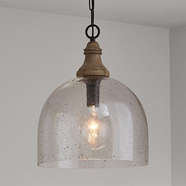 Inglewood 15" Wide Dark Pewter Gray Wash Pendant Light