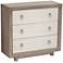 Ingrid Whitewash Oak Traditional 3-Drawer Cabinet