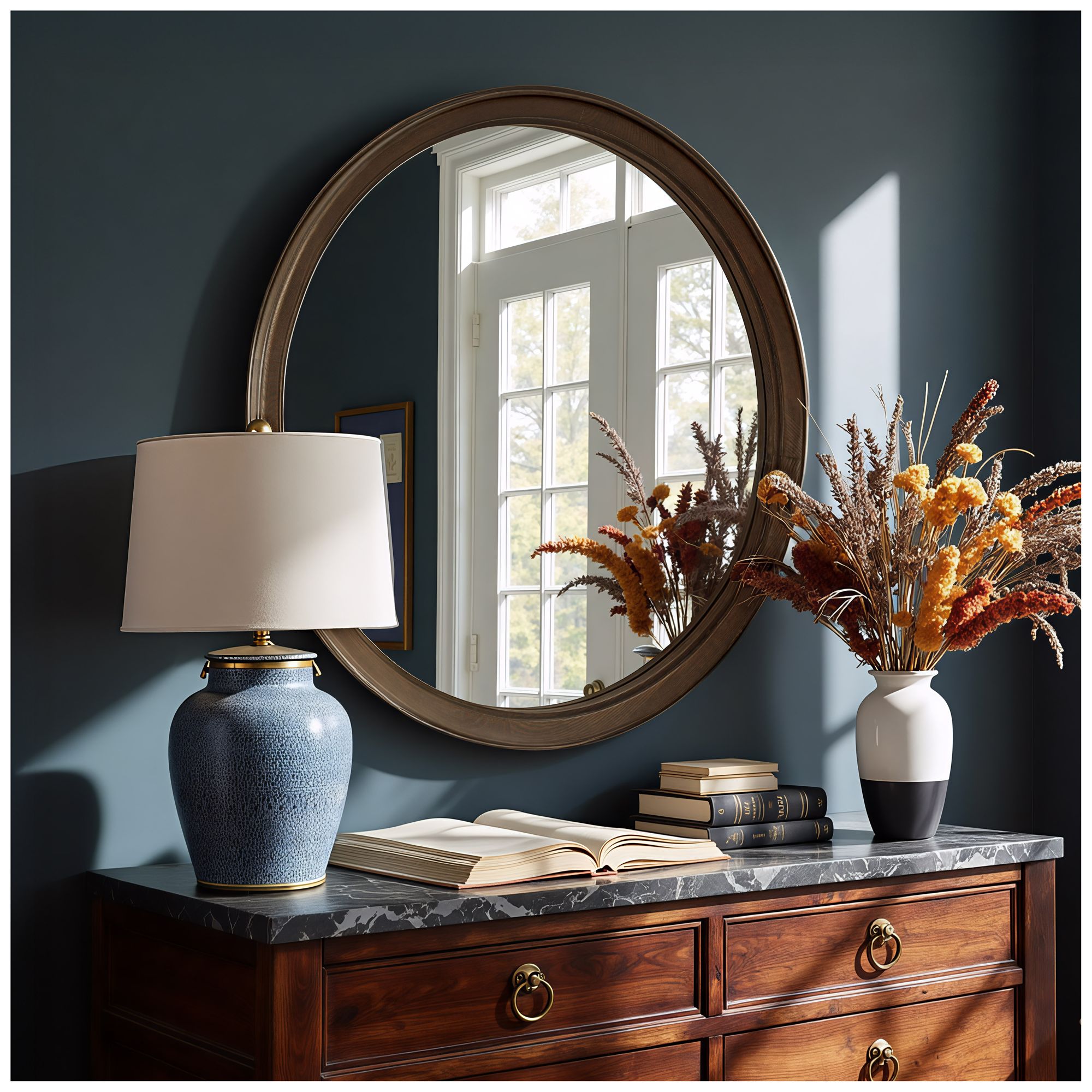 Image 4 Inikas Mirror Collection Espresso 39.4" x 39.4" Mirror more views