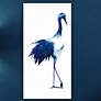 2_Ink Drop Crane 1 48"H Free Floating Glass Graphic Wall Art