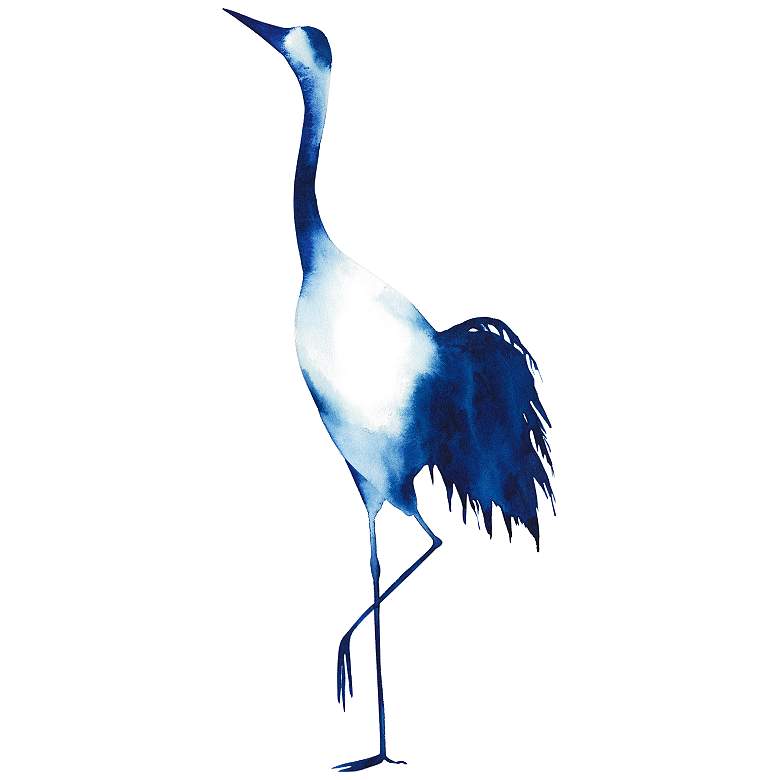Image 5 Ink Drop Crane 48"H 2-Piece Tempered Glass Graphic Wall Art more views