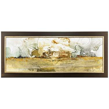 Ink Impressions II 52"W x 22"H Wall Sculpture