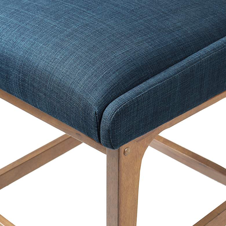 Image 5 INK + IVY 25" Boomerang Navy Fabric Counter Stool more views