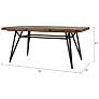 INK + IVY 68" Wide Brown Adjustable Trestle Dining Table