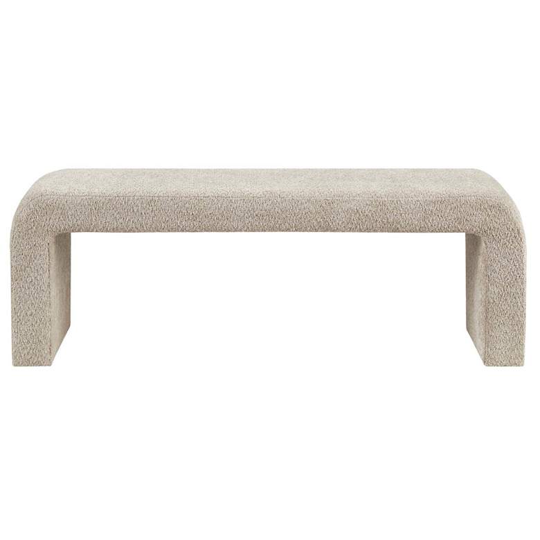 Image 1 INK+IVY Beige Steve Boucle Waterfall Bench