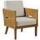 INK + IVY Blake Natural Woven Rattan Accent Armchair