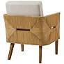 INK + IVY Blake Natural Woven Rattan Accent Armchair