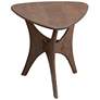 3_INK + IVY Blaze 21" Wide Warm Pecan Triangular Accent Table more views