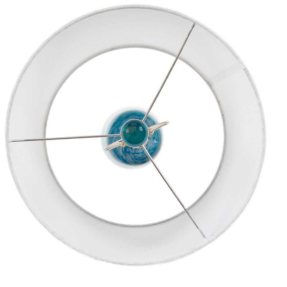 Image 3 INK+IVY Blue Aquaviva  Confetti Glass Table Lamp more views