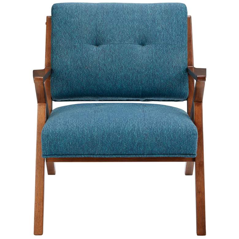 Image 1 INK+IVY Blue/Pecan Rocket Lounge Chair