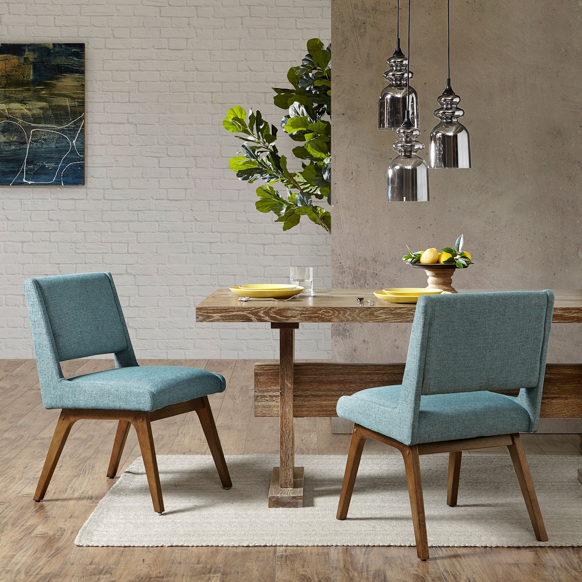 Ink blue best sale dining chairs