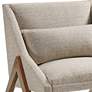 INK + IVY Boomerang Brown Accent Chair with Pillow
