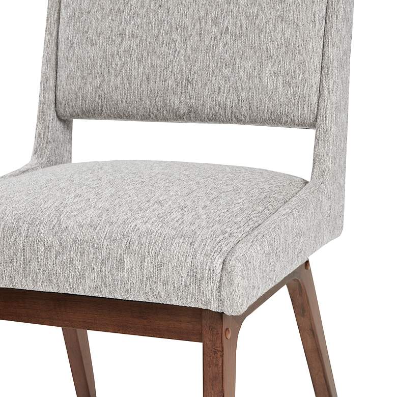 Image 4 INK + IVY Boomerang Light Gray Fabric Dining Chairs Set of 2 more views