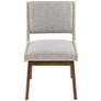 INK + IVY Boomerang Light Gray Fabric Dining Chairs Set of 2