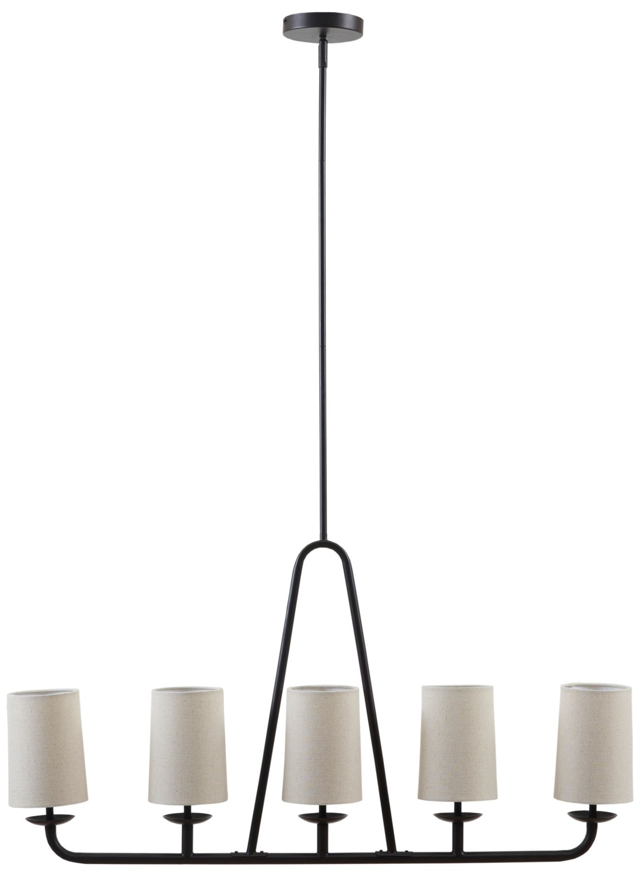 Image 2 INK+IVY Bronze Serenitie 5-Light Linear Chandelier