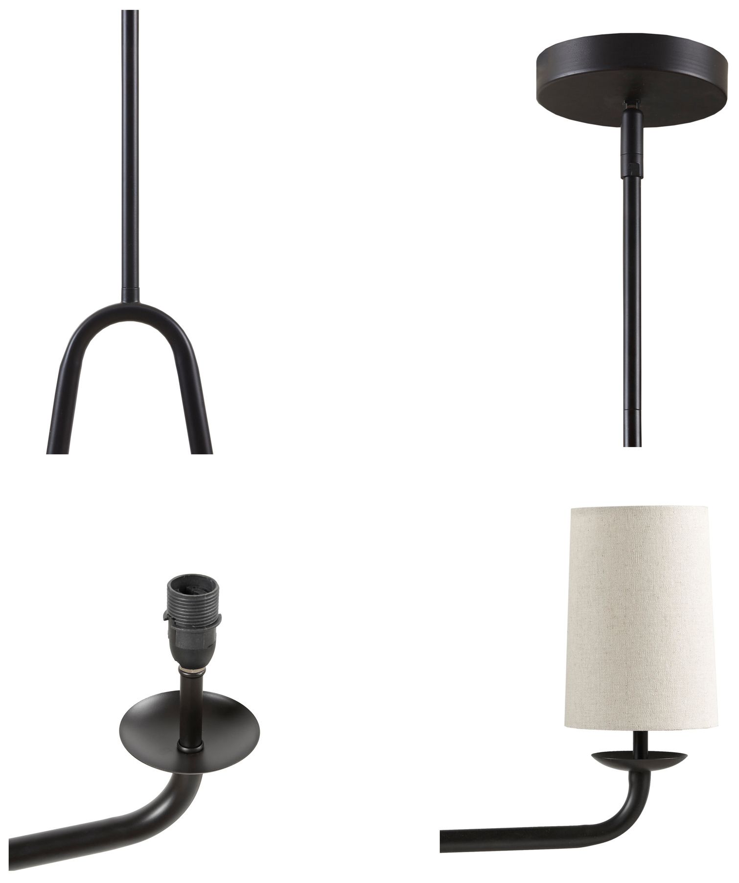 INK+IVY Bronze Serenitie 5-Light Linear Chandelier